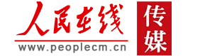 人民在线传媒首发 Logo